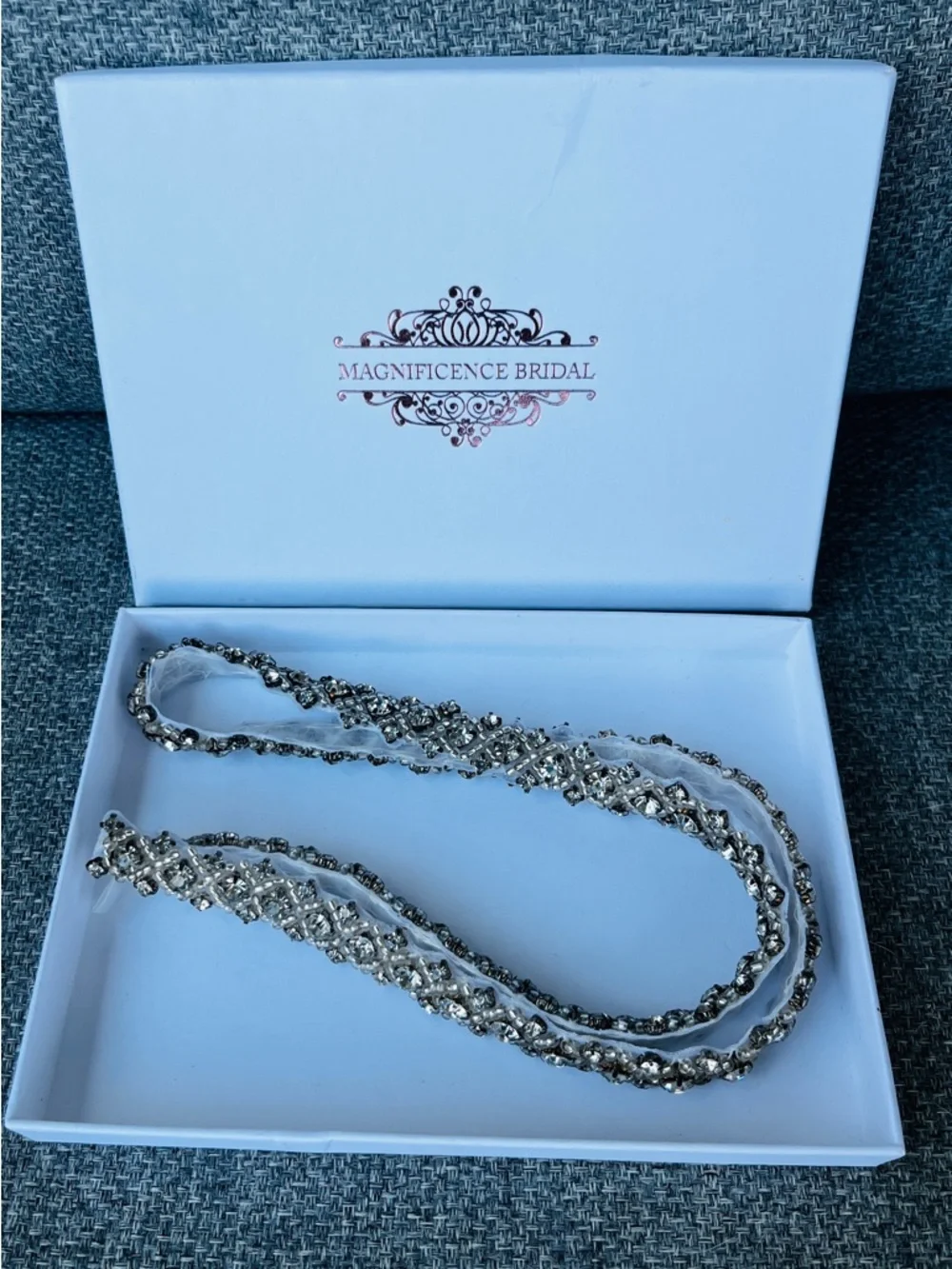 Magnificence Bridal Rhinestone Bridal Belt 27.5”